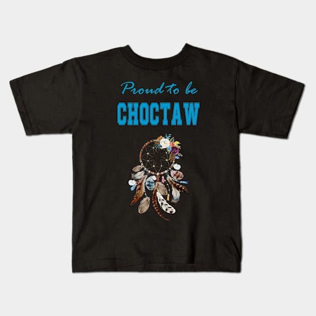 Native American Choctaw Dreamcatcher 24 Kids T-Shirt by Jaya Moore